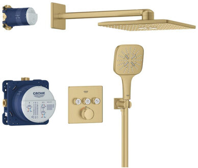 GROHE Grohtherm smartcontrol Perfect showerset compl. cool sunrise geb. 34864gn0 Cool sunrise geborsteld (goud)