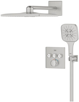 GROHE Grohtherm smartcontrol Perfect showerset compleet supersteel 34864dc0 Supersteel geborsteld (RVS)