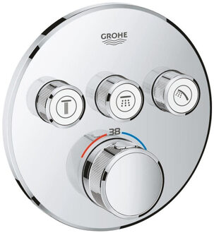 GROHE Grohtherm SmartControl Thermostatiche Douchekraan - Inbouw mengkraan - Met omstelling - Rond - Chroom