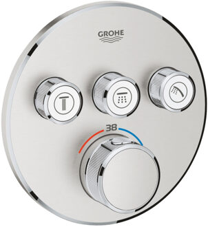 GROHE Grohtherm SmartControl Thermostatiche Douchekraan - Inbouw mengkraan - Met omstelling - Rond - RVS (supersteel)