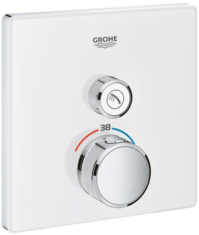 GROHE Grohtherm SmartControl Thermostatiche Douchekraan - Inbouw mengkraan - Vierkant - Wit