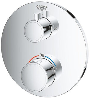 GROHE Grohtherm thermostatische inbouw douchekraan - Douche/Bad omstelling - Chroom