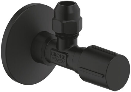 GROHE hoekstopkraan 1/2''x3/8'' phantom black - zwart mat