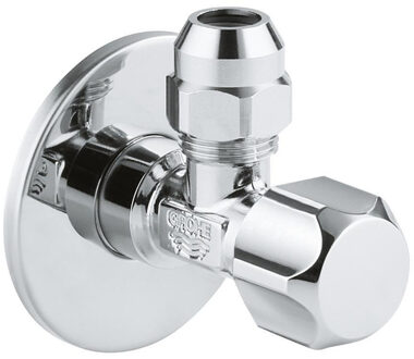 GROHE hoekstopkraan 1/2 x3/8 teflon dichtingsring op schroefdraad chroom