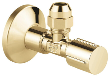 GROHE hoekstopkraan knel met teflon dichtingsring 1/2x3/8 m. metalen greep cool sunrise 22039GL0 Cool sunrise glans