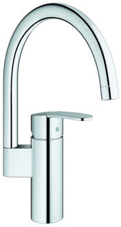 GROHE Keukenkraan - Chroom - Hoge uitloop - GROHE Wave Cosmopolitan - 32449001
