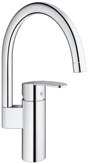 GROHE Keukenkraan - Chroom - Hoge uitloop - GROHE Wave Cosmopolitan - 32449001