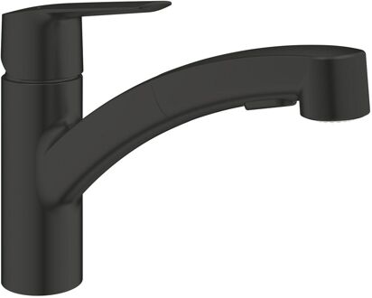 GROHE Keukenkraan - Eéngreeps wastafelmengkraan - Zwar - Uittrekbare perlator - 2-straals omstelling - GROHE Start - 303072431