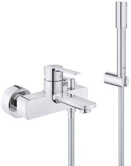 GROHE Linaere New Badmengkraan - Met doucheset - 15 cm hartafstand - Chroom