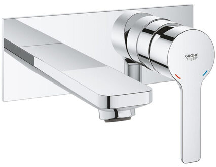 GROHE Lineare New Tweegats Wastafelkraan M - Medium uitloop - Wandmontage - Chroom