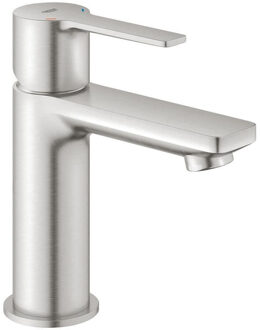 GROHE Lineare New Wastafelkraan XS - Extra lage uitloop - Met push open waste - Supersteel