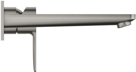 GROHE Lineare Tweegats Wastafelkraan L - Lange uitloop - Wandmontage - Supersteel