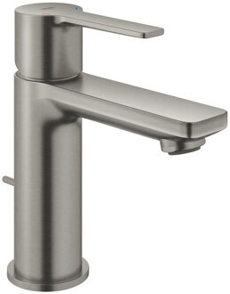 GROHE Lineare Wastafelkraan XS - Extra lage uitloop - Met trekwaste - Supersteel (rvs)