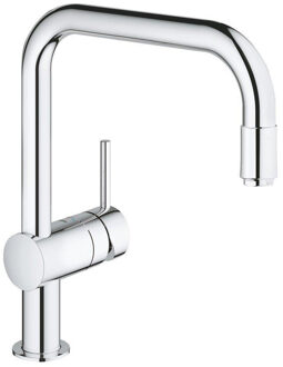 GROHE Minta keukenkraan - draaibare U-uitloop - uittrekbare handdouche - chroom - 32067000