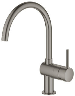 GROHE Minta keukenkraan - hoge draaibare uitloop - Brushed Hard graphite (mat antraciet)