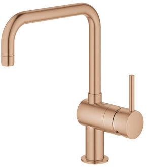 GROHE Minta Keukenkraan - hoog - draaibare u uitloop - warm sunset geborsteld 32488DL0