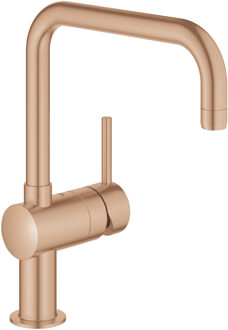 GROHE Minta Keukenkraan - hoog - draaibare u uitloop - warm sunset geborsteld 32488DL0