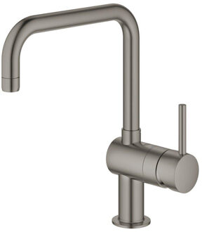 GROHE Minta keukenkraan met draaibare U uitloop hard graphite geborsteld 32488AL0