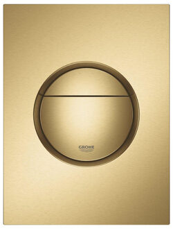 GROHE Nova Cosmopolitan S Bedieningspaneel Toilet - Verticaal - Dual Flush - Eco - Geborsteld Cool sunrise (mat goud) - Slank formaat