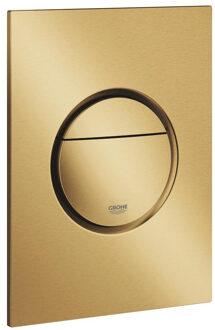 GROHE Nova Cosmopolitan S Bedieningspaneel Toilet - Verticaal - Dual Flush - Eco - Geborsteld Cool sunrise (mat goud) - Slank formaat