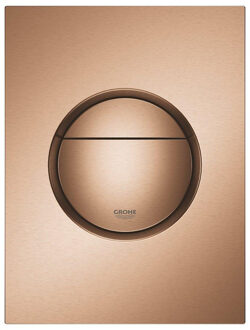 GROHE Nova Cosmopolitan S Bedieningspaneel Toilet - Verticaal - Dual Flush - Eco - Geborsteld Warm sunset (mat brons) - Slank formaat