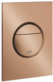 GROHE Nova Cosmopolitan S Bedieningspaneel Toilet - Verticaal - Dual Flush - Eco - Geborsteld Warm sunset (mat brons) - Slank formaat