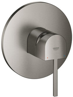 GROHE Plus Inbouwthermostaat - 1 knop - zonder omstel - brushed hard graphite 24059AL3 Hard graphite geborsteld (antraciet)