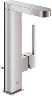 GROHE Plus Wastafelkraan - maat L - draaibare uitloop - met waste met - supersteel - 23851DC3