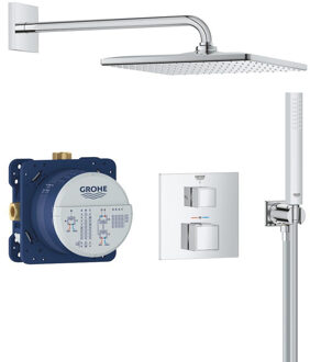 GROHE Precision Cube Perfect shower set met Vitalio Rain Mono 310 Cube Chroom