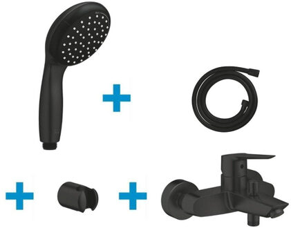 GROHE Precision Start Badset - mengkraan - houder - handdouche - mat zwart SW924660 / SW924866 / SW924743 / SW924868 Zwart mat