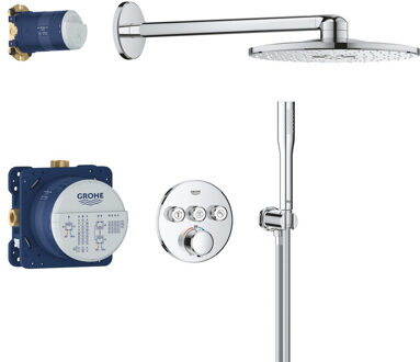 GROHE QuickFix Precision SmartControl inbouw douchesysteem met Vitalio SmartActive 310 hoofddouche chroom 34874000 Chroom verchroomd