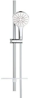 GROHE Rainshower SmartActive 130 Glijstangset - 60 cm - met zeepschaal - chroom/moon white - 26577LS0