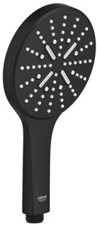 GROHE Rainshower SmartActive 130 Handdouche - 13Ø - 3 straalsoorten - phantom black 22127kf0 Zwart mat