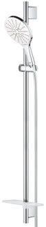 GROHE Rainshower SmartActive 150 Glijstangset - 90 cm - met zeepschaal - chroom/moon white - 26594LS0