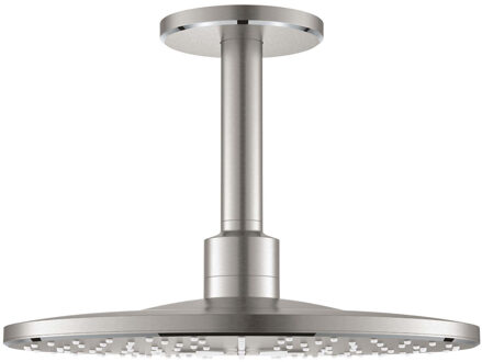 GROHE Rainshower SmartActive 310 Hoofddouche - 31cm - 2 straalsoorten - plafondarm 14.2cm - supersteel 26477dc0 Supersteel geborsteld (RVS)