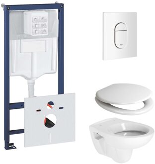 GROHE Rapid toiletset met Plieger Compact toilet en softclose zitting