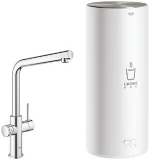 GROHE Red 3-in-1 Kokendwaterkraan L-Uitloop Chroom Zilver