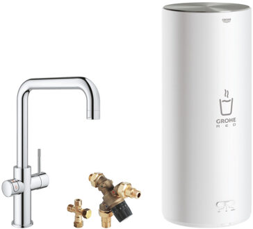 GROHE Red 3-in-1 Kokendwaterkraan U-Uitloop Chroom Zilver