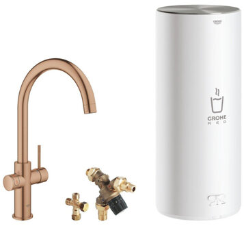 GROHE Red 3-in-1 Kokenwaterkraan C-uitloop Brons