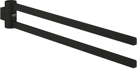 GROHE Selection 2-lids handdoekhouder 44cm draaibaar phantom black - zwart mat