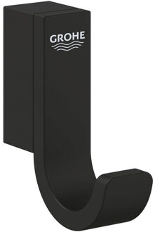 GROHE Selection Handdoekhaak - enkel - phantom black 41216kf0 Zwart mat