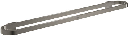 GROHE Selection Handdoekhouder 600 mm Of Houder Voor Glazen Planchet - Hard Graphite Geborsteld (mat donker grijs) - 41056AL0
