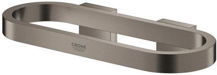 GROHE Selection Handdoekring Of Houder Voor Zeepschaal En Douchetray - Hard Graphite Geborsteld (mat donker grijs) - 41035AL0