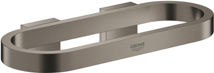 GROHE Selection Handdoekring Of Houder Voor Zeepschaal En Douchetray - Hard Graphite Geborsteld (mat donker grijs) - 41035AL0