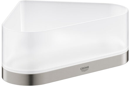 GROHE Selection hoek douchetray met houder - supersteel (RVS look) - 41038DC0