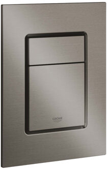 GROHE Skate Cosmopolitan S Bedieningspaneel Toilet - Verticaal - Dual Flush - Eco - Geborsteld Hard graphite (mat antraciet) - Slank formaat