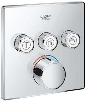 GROHE SmartControl Douchekraan - Inbouw mengkraan - Met omstelling - 3 aansluitingen