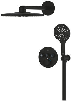 GROHE Smartcontrol Thermostatisch Inbouw Douchekraan Shower-Set Rond Phantom Black Zwart
