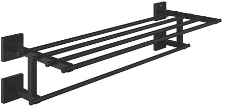 GROHE Start Cube QuickFix Handdoekrek - 61.2x14.8x21cm - multi - matte black 410992430 Zwart mat