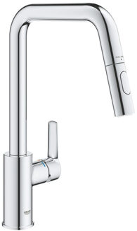 GROHE Start QuickFix Keukenkraan - met uittrekbare handdouche - met dual spray - voorsprong 22.1cm - chroom 30631000